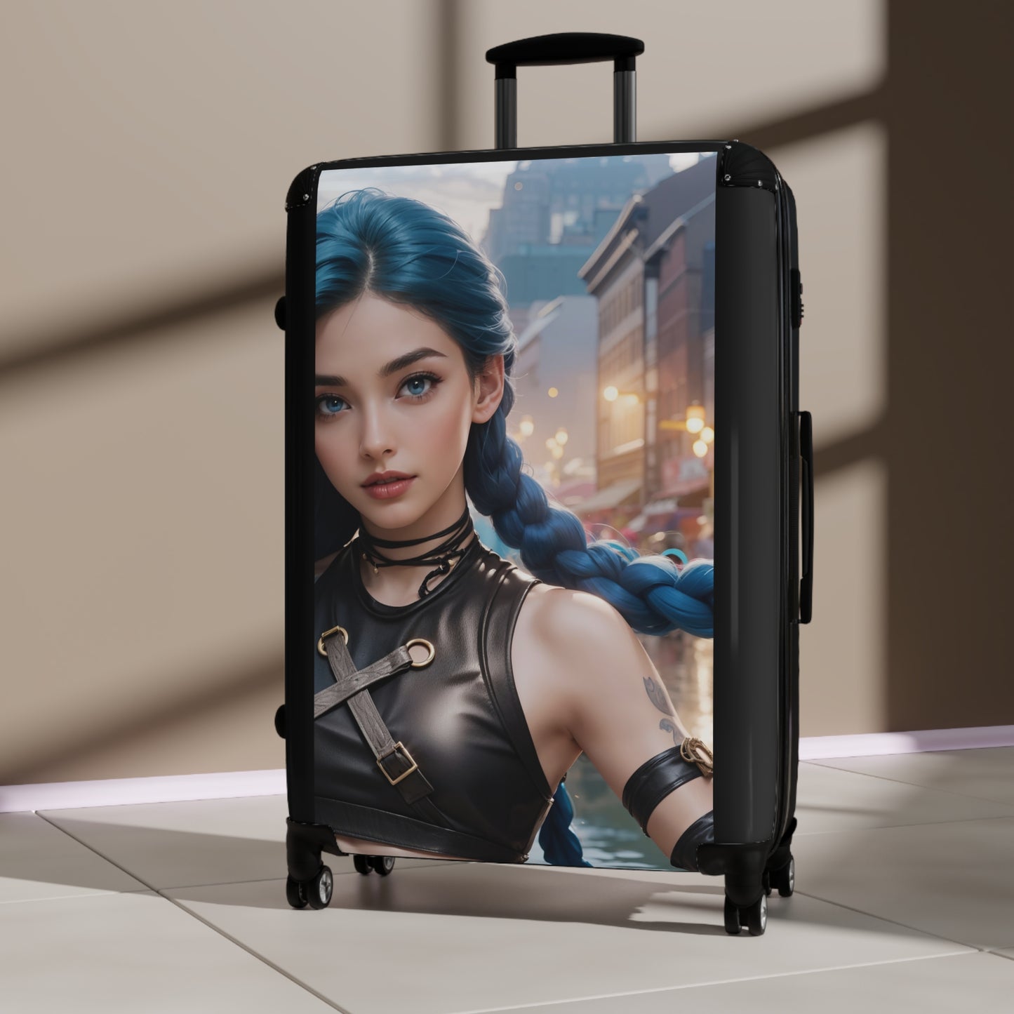 Video Games Jinx AI League of Legends Carry-On Suitcase - Stylish Luggage for Travelers