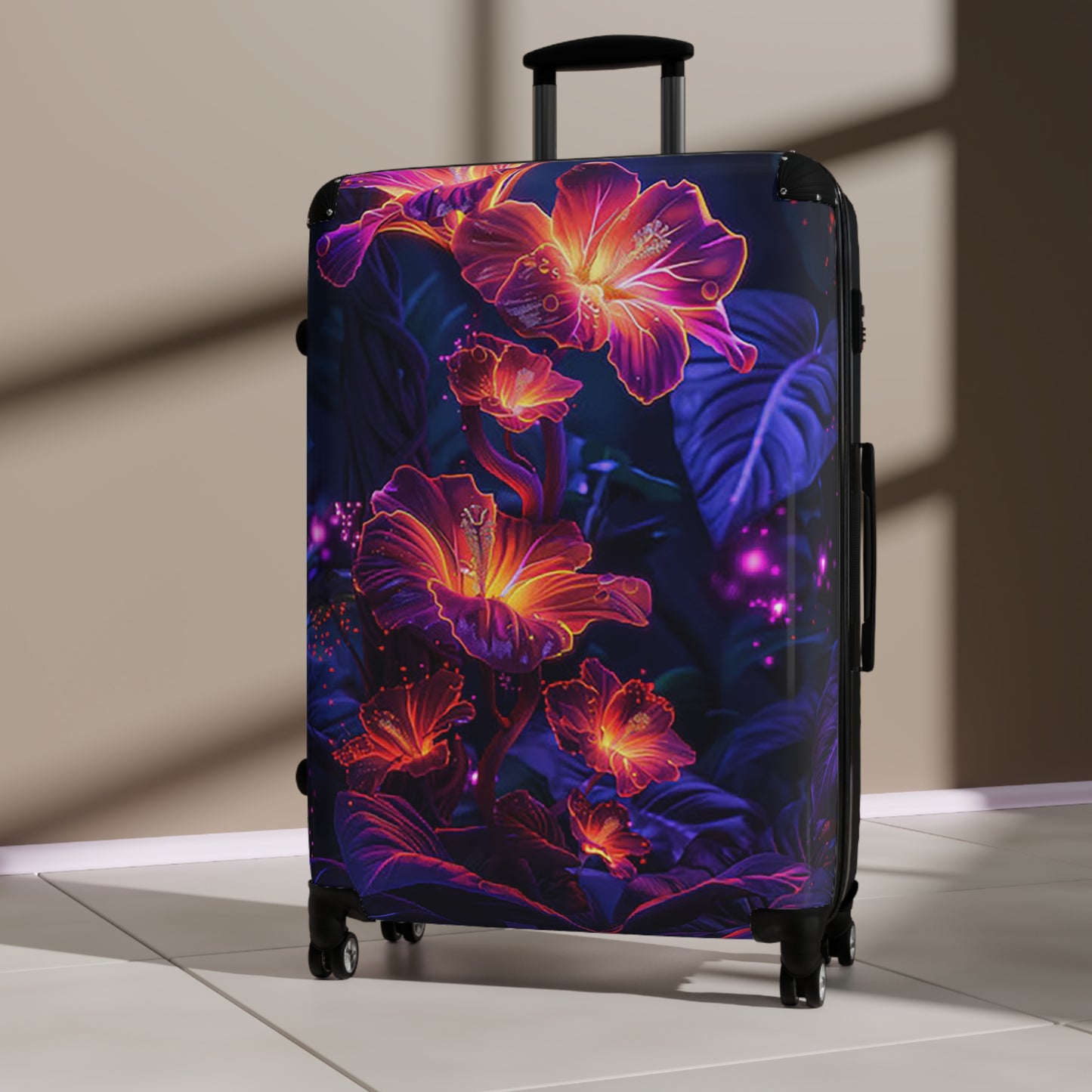 Nature Flowers Floral Colorful Set Art Carry-On Suitcase - Stylish Luggage for Travelers