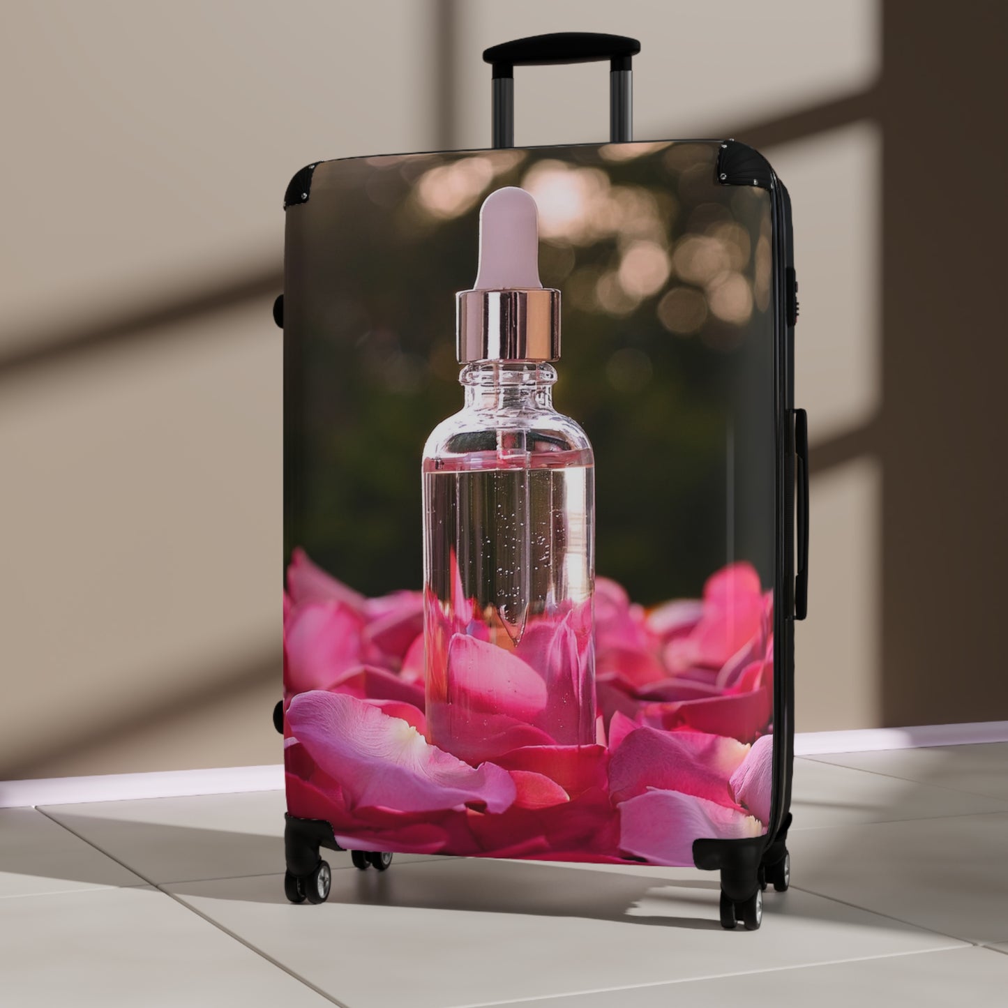 Nature Pink Rose Petals Art Carry-On Suitcase - Stylish Luggage for Travelers