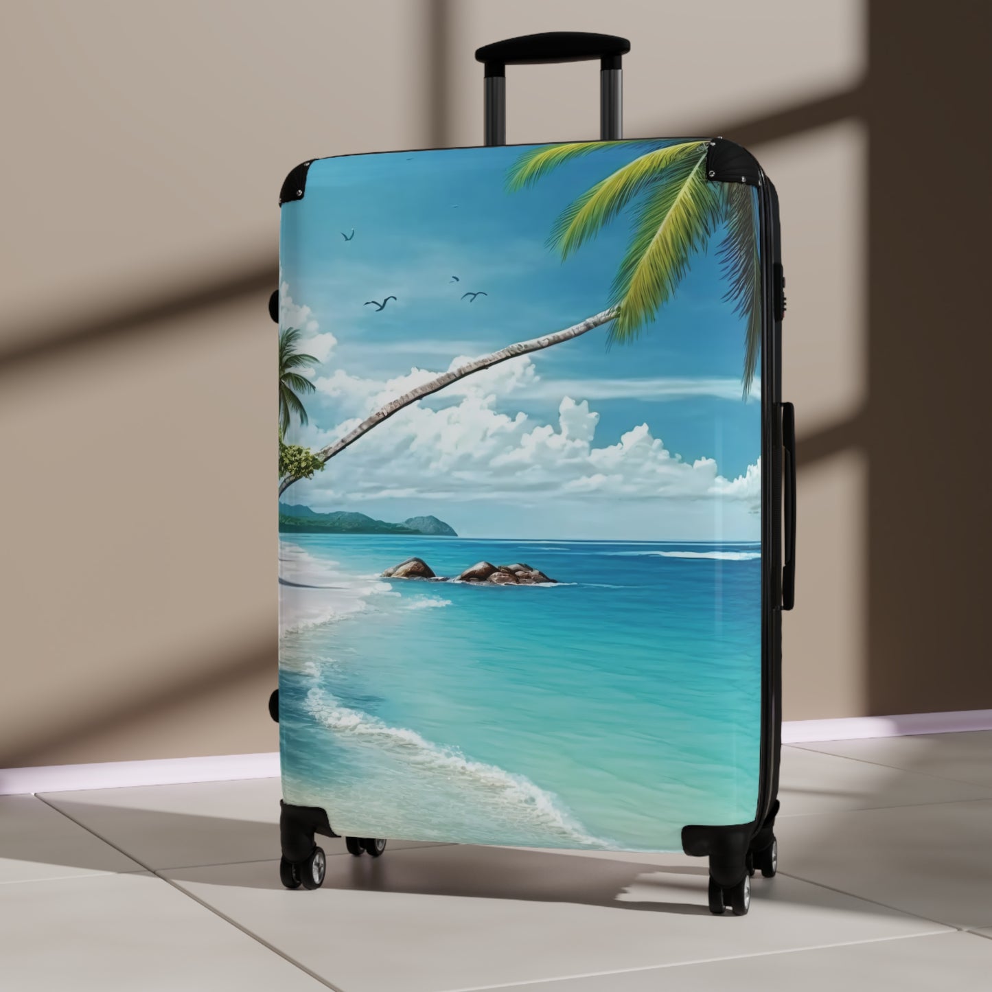 Nature Summer Beach Ocean Coconut Art Carry-On Suitcase - Stylish Luggage for Travelers