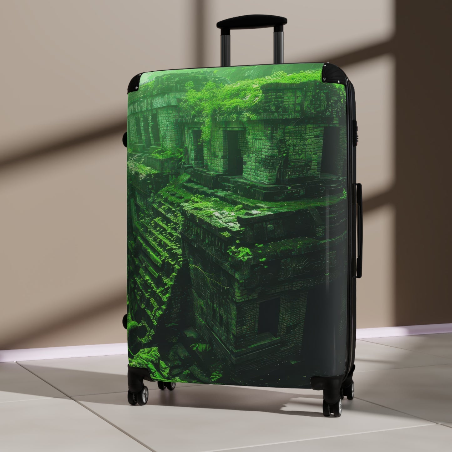 Nature Ancient Green Carry-On Suitcase - Stylish Luggage for Travelers
