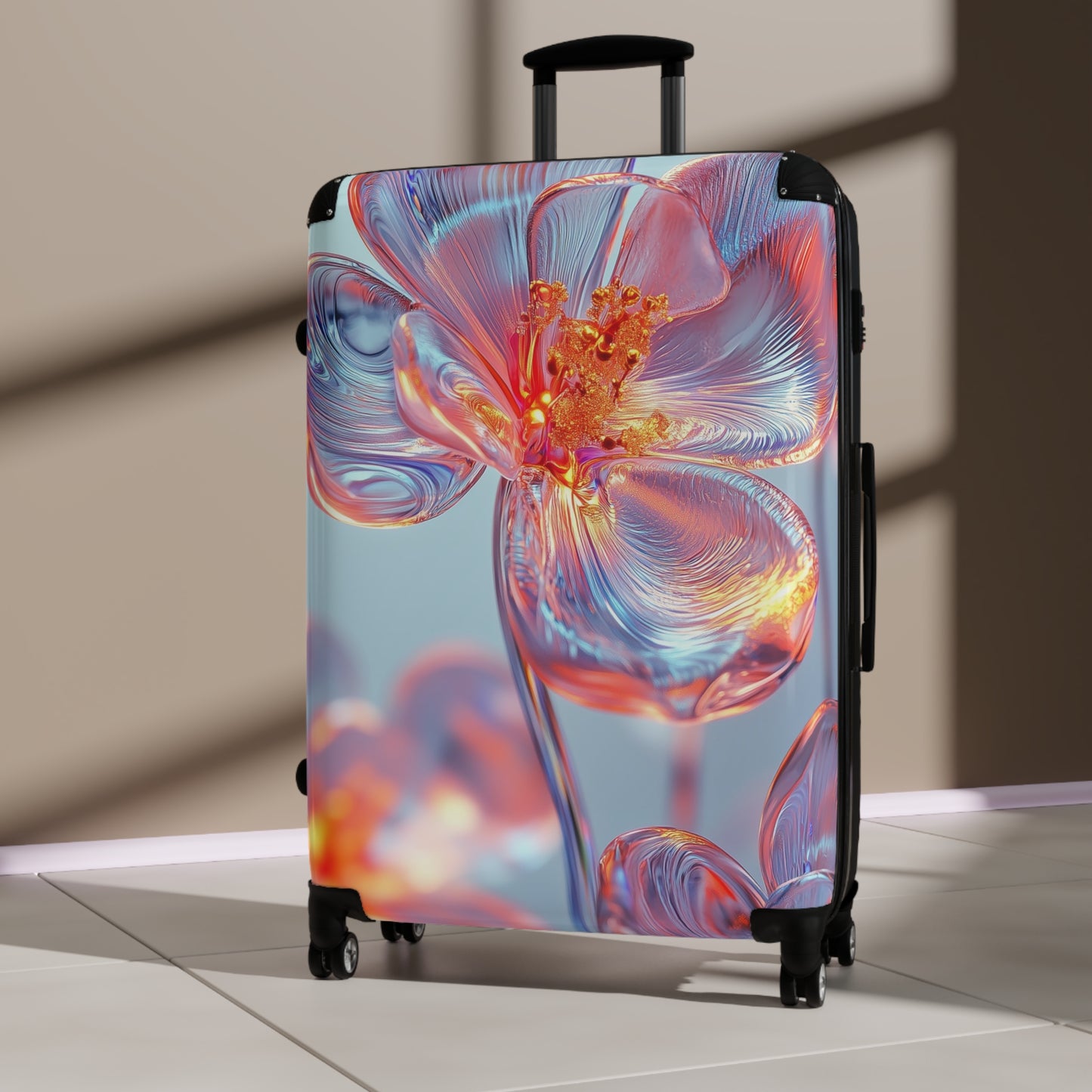 Nature Flowers Floral Glass Spring Art Carry-On Suitcase - Stylish Luggage for Travelers