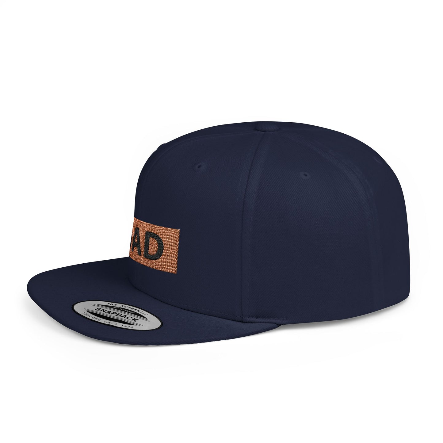 Dad Flat Bill Snapback – Lightweight, Custom Fit, Premium Quality