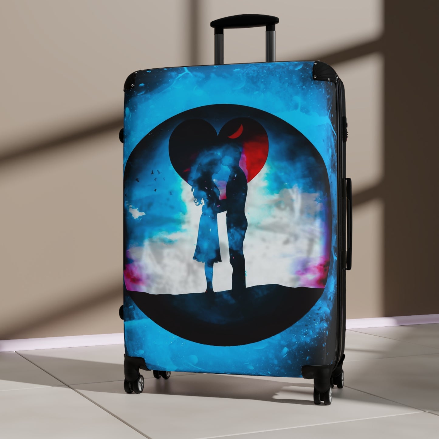 Love Couple Art Carry-On Suitcase - Stylish Luggage for Travelers