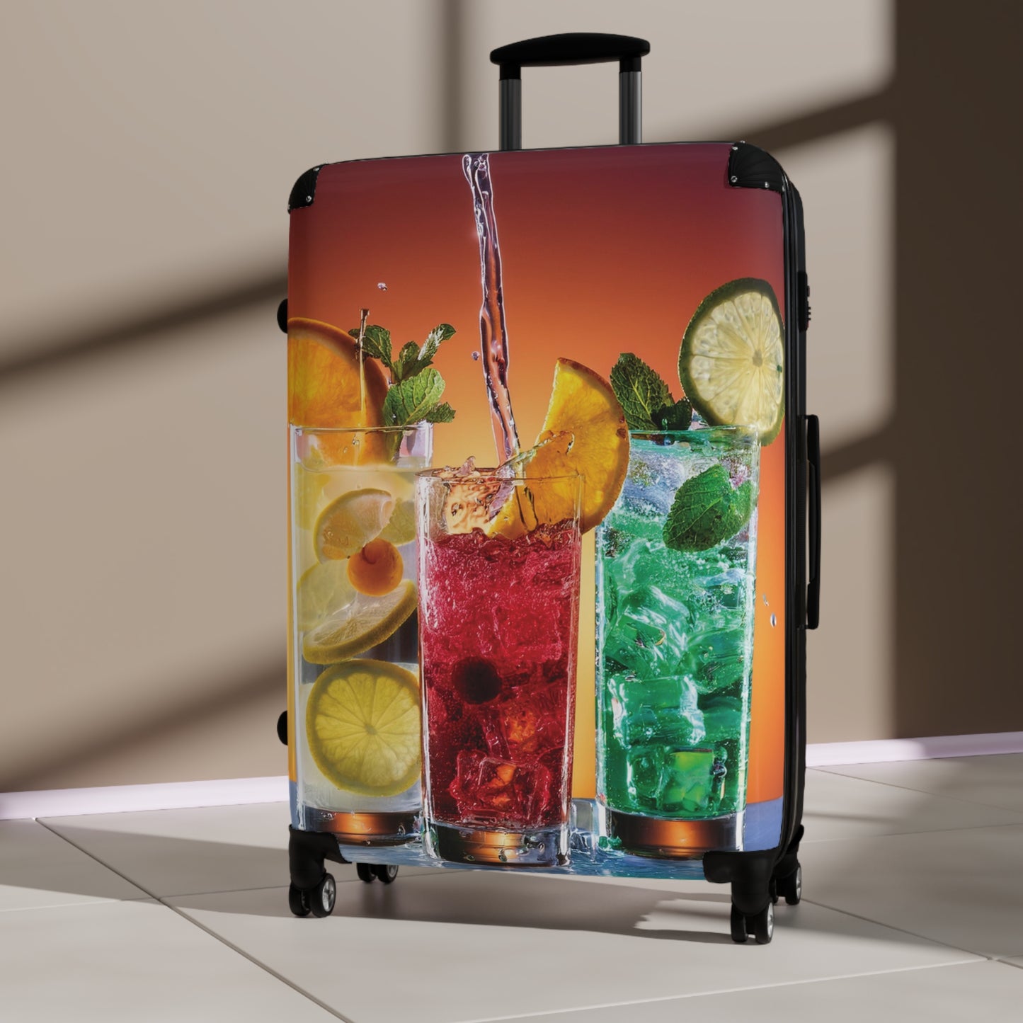 Nature Summer Refreshing Summer Drinks Carry-On Suitcase - Stylish Luggage for Travelers