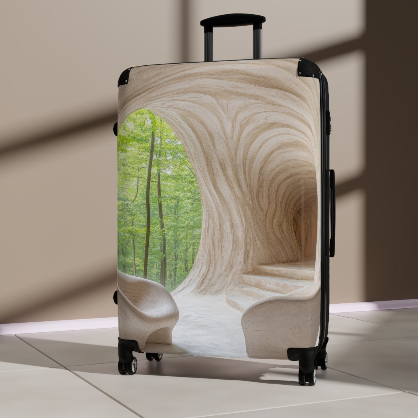 Nature Organic Interior Space Art Carry-On Suitcase - Stylish Luggage for Travelers