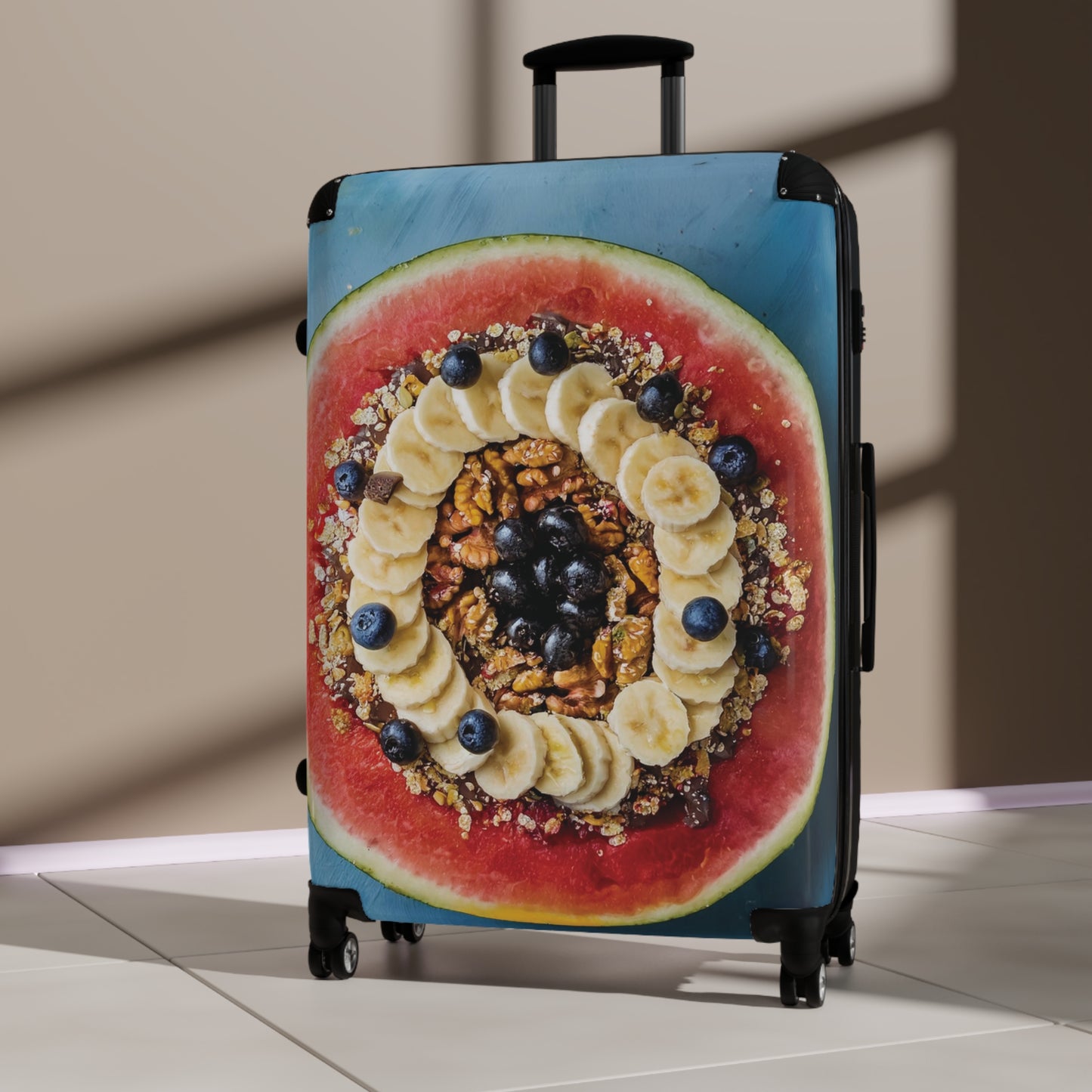 Nature Summer Watermelon Bowl Carry-On Suitcase - Stylish Luggage for Travelers