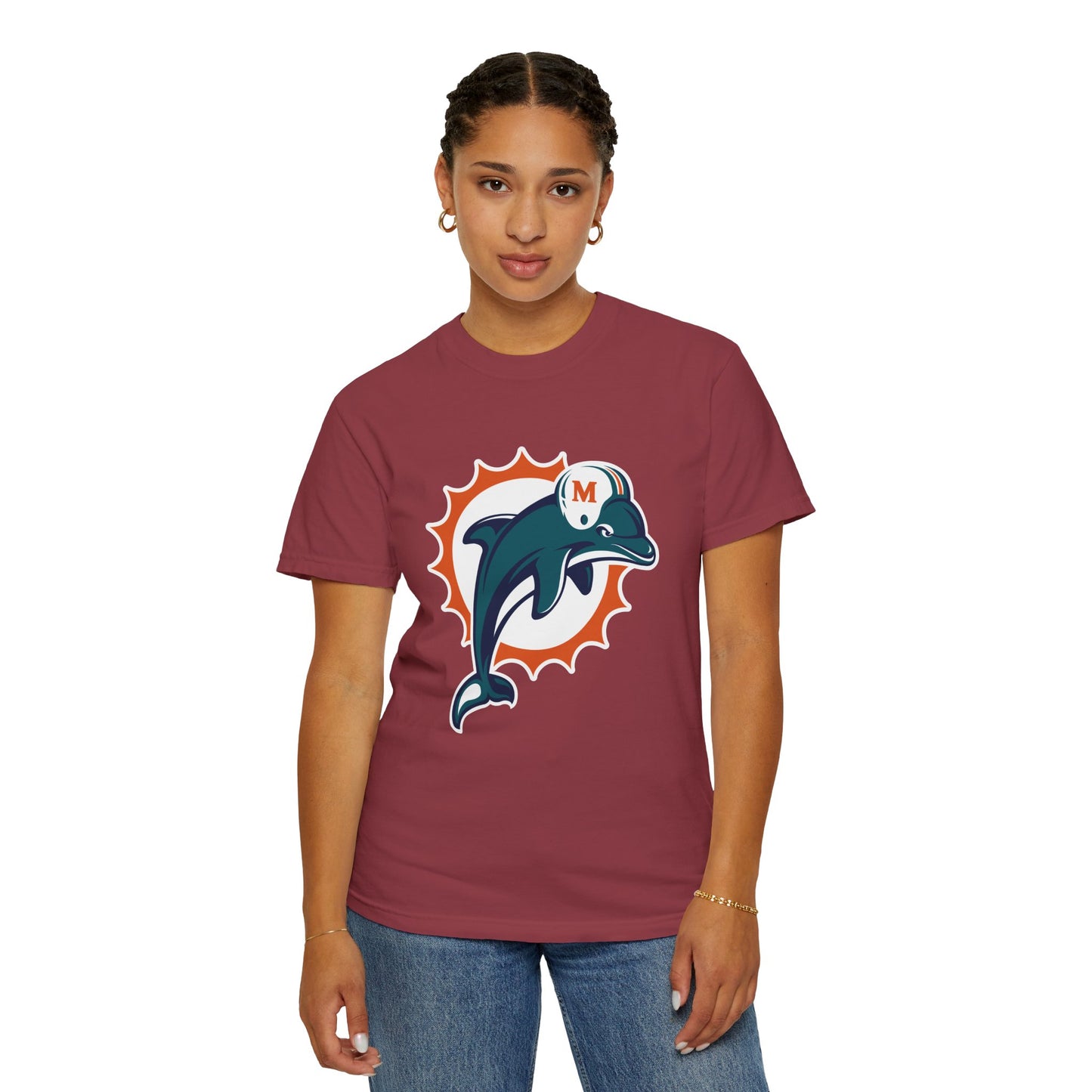 Miami Dolphins Gear Garment-Dyed T-Shirt – Premium Cotton Tee for Customization