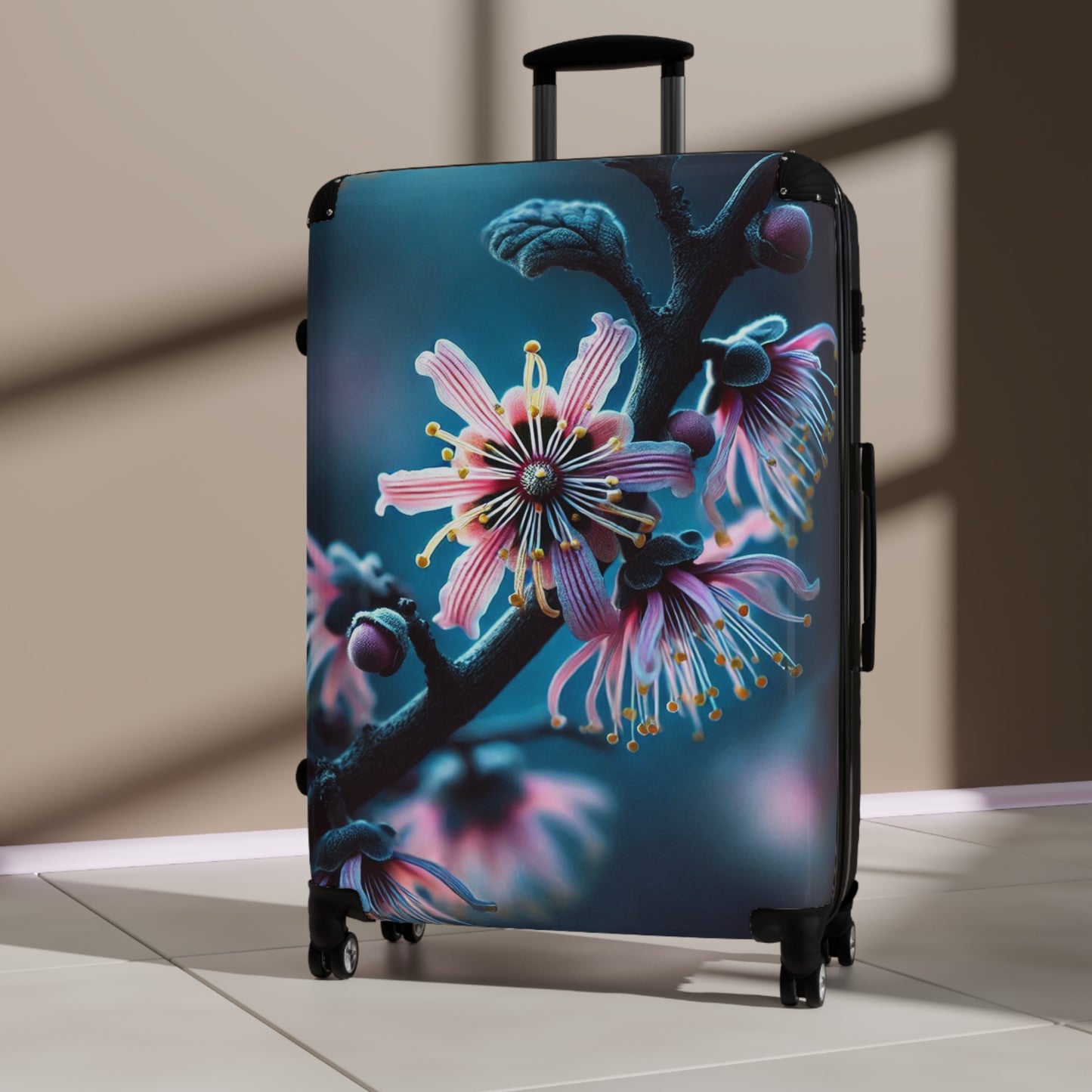 Nature Flowers Floral Beautiful Purple Art Carry-On Suitcase - Stylish Luggage for Travelers