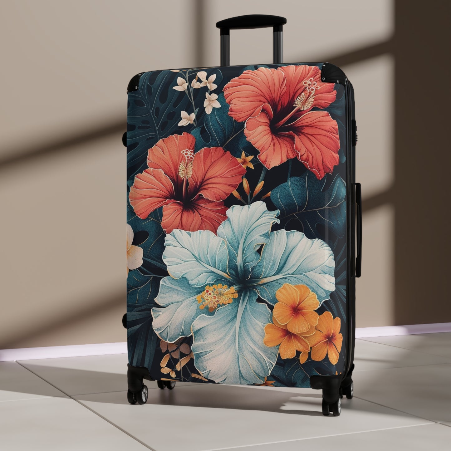 Nature Flowers Floral Animated Flower Art Carry-On Suitcase - Stylish Luggage for Travelers