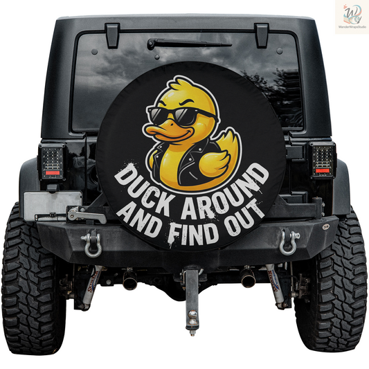 Duck Around Spare Tire Cover – Waterproof UV Resistant Protector with Camera Hole