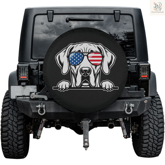 Great Dane Spare Tire Cover – Waterproof UV Resistant Protector with Camera Hole