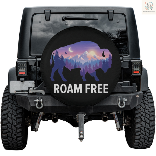 Roam Free Spare Tire Cover – Waterproof UV Resistant Protector with Camera Hole