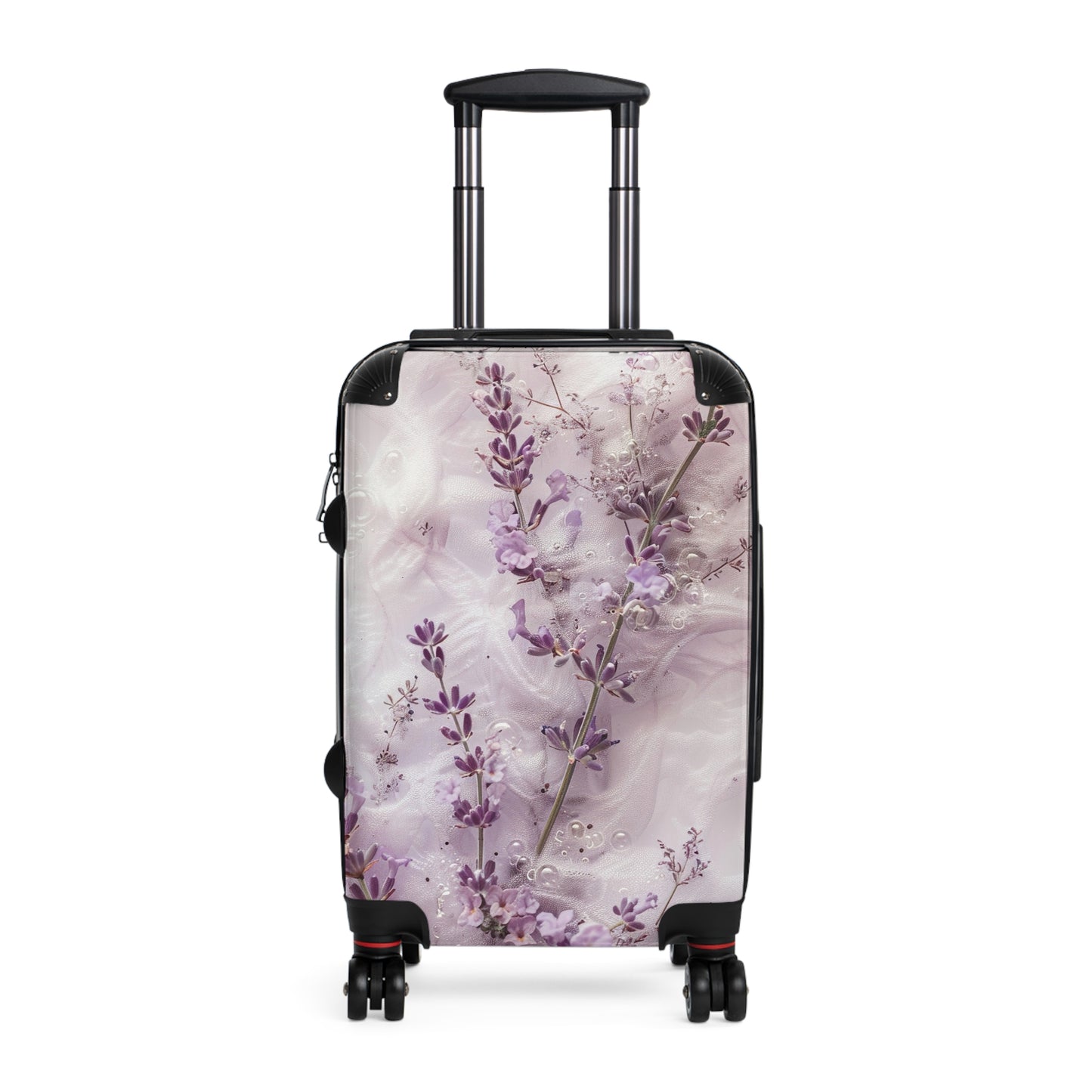 Nature Flowers Floral Animated Mauve Art Carry-On Suitcase - Stylish Luggage for Travelers