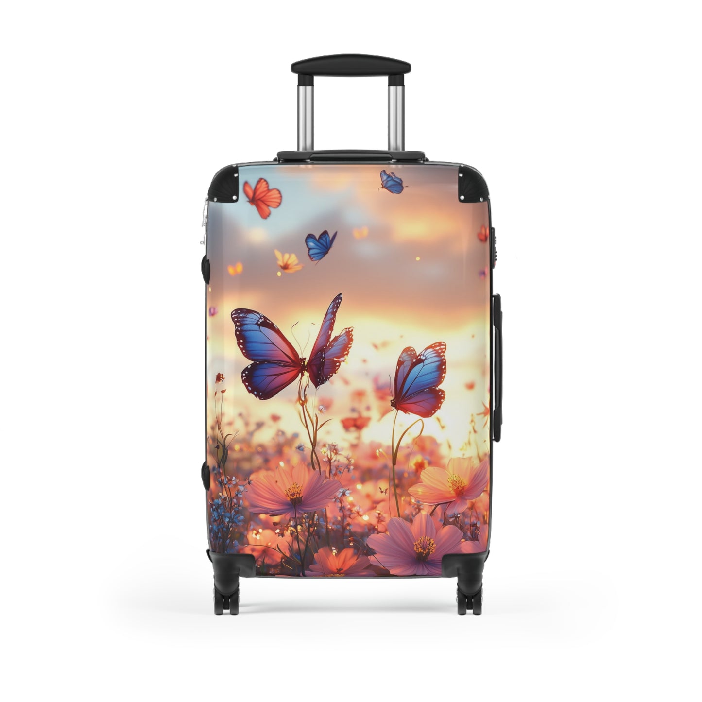 Nature Flowers Floral Butterflies Spring Art Carry-On Suitcase - Stylish Luggage for Travelers