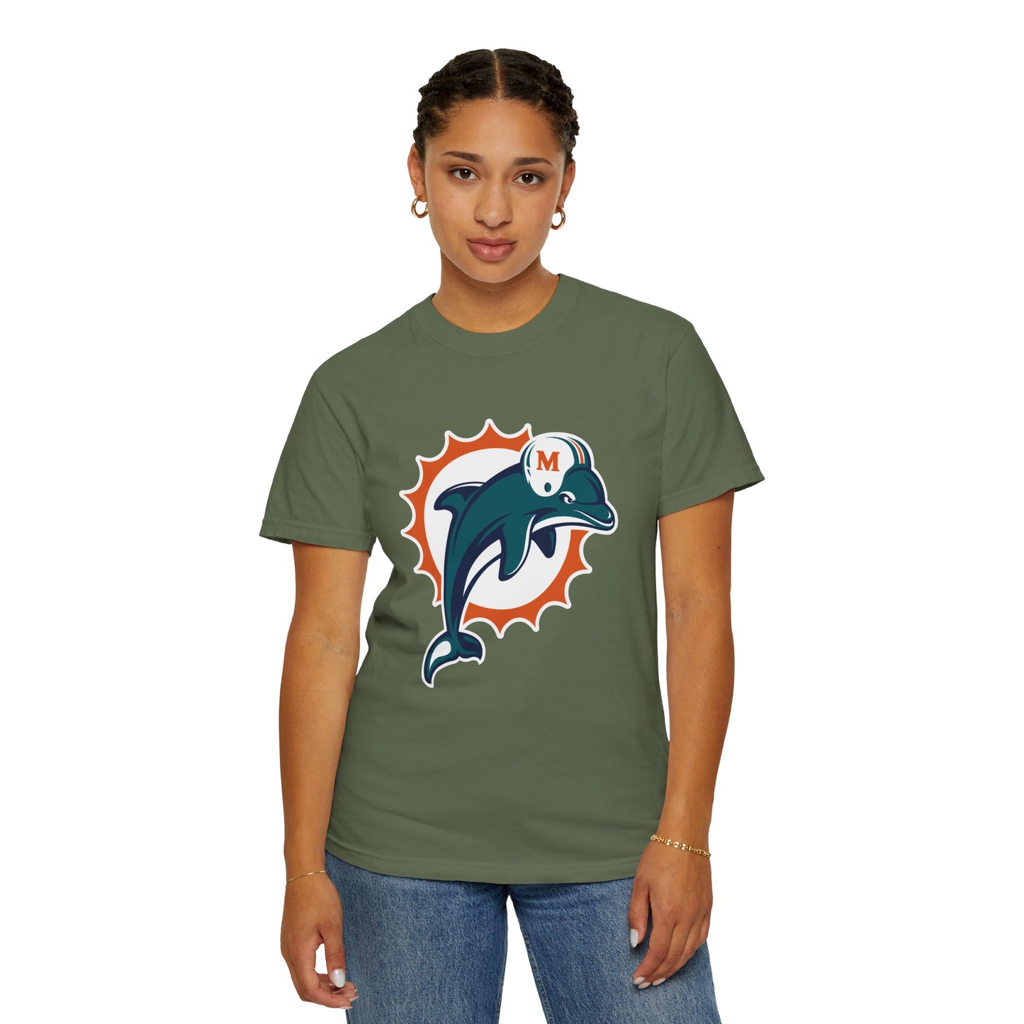 Miami Dolphins Gear Garment-Dyed T-Shirt – Premium Cotton Tee for Customization