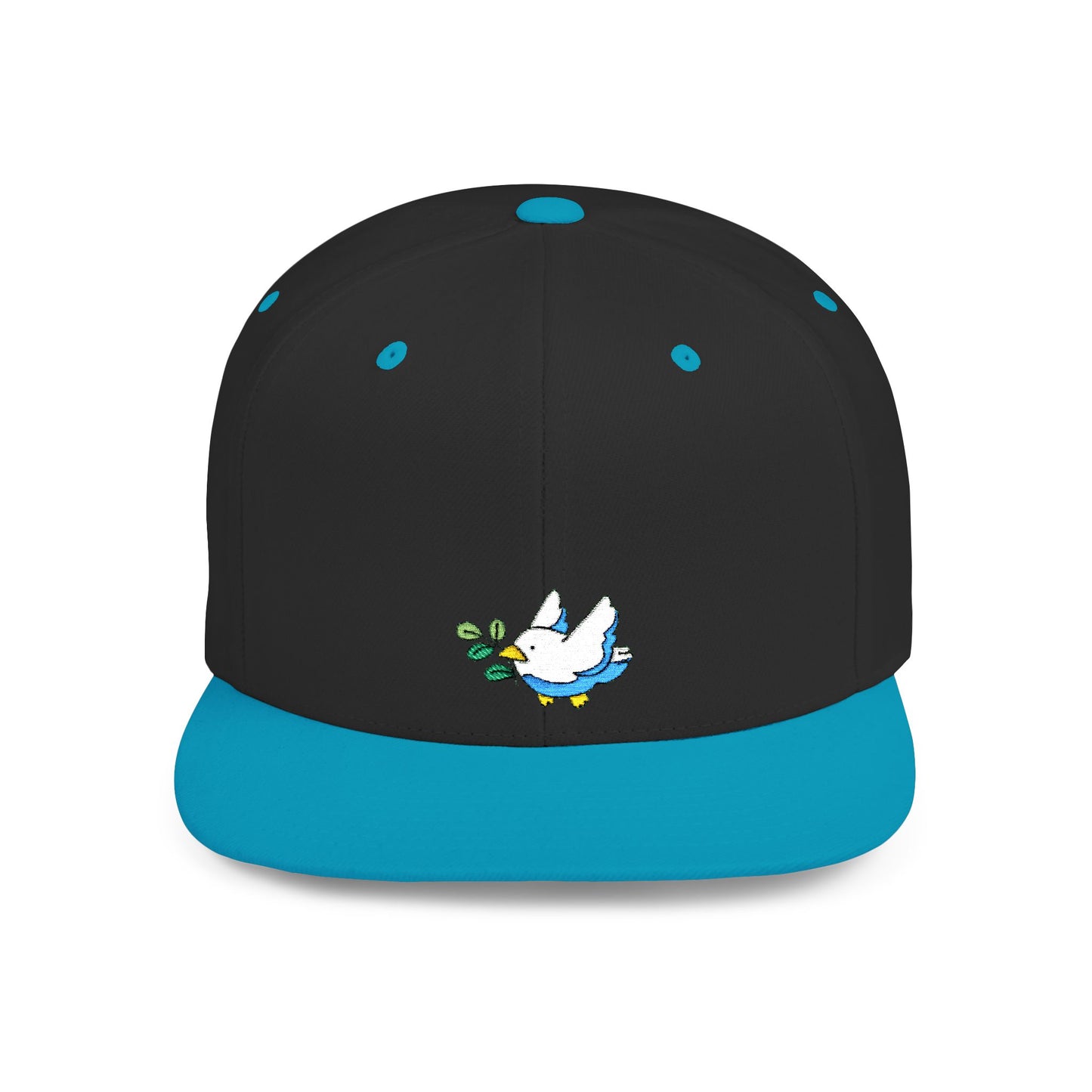 Icons Embroidered Bird Flat Bill Snapback – Lightweight, Custom Fit, Premium Quality