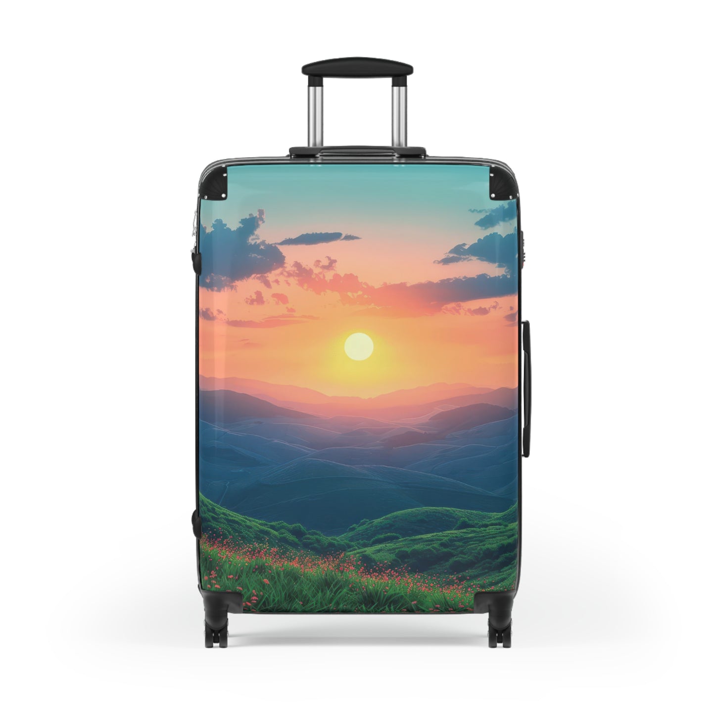 Nature Sunset Serene Art Carry-On Suitcase - Stylish Luggage for Travelers