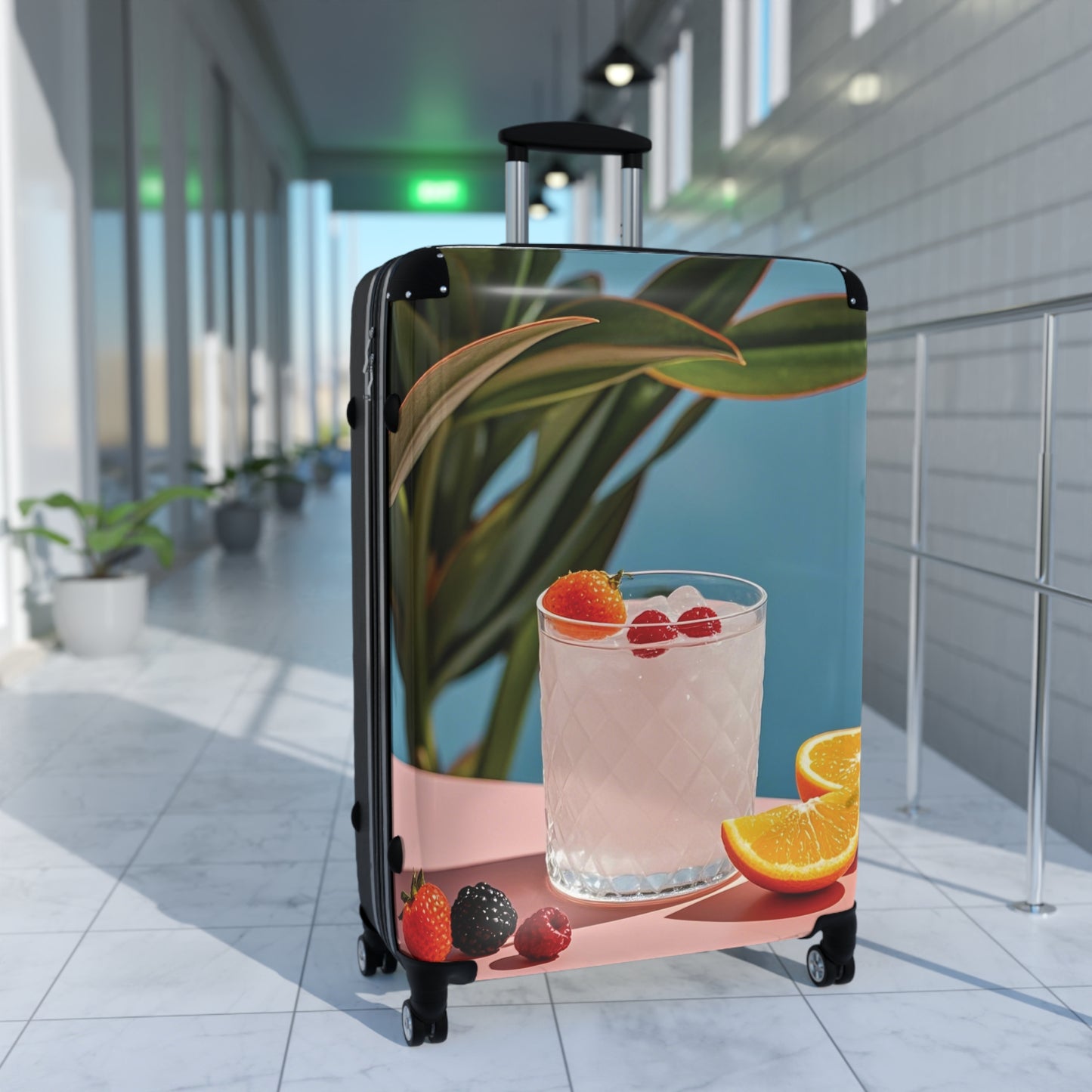 Nature Summer Fresh Juice Carry-On Suitcase - Stylish Luggage for Travelers