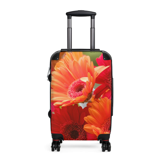 Nature Flowers Floral Gerbera Daisy Art Carry-On Suitcase - Stylish Luggage for Travelers