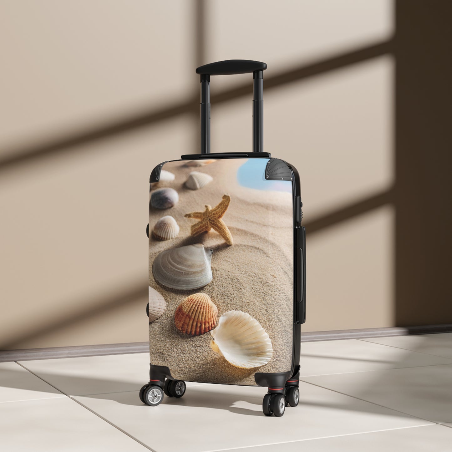 Nature Summer Seashells And Starfish Carry-On Suitcase - Stylish Luggage for Travelers