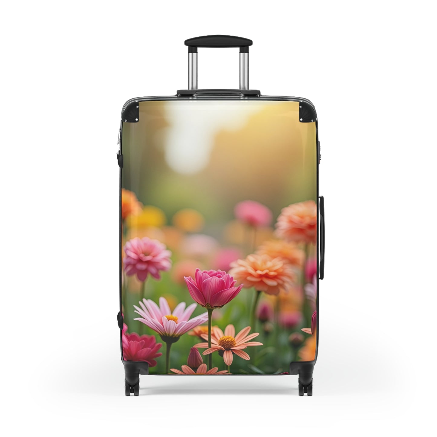 Nature Flowers Floral Field of Flowers Art Carry-On Suitcase - Stylish Luggage for Travelers