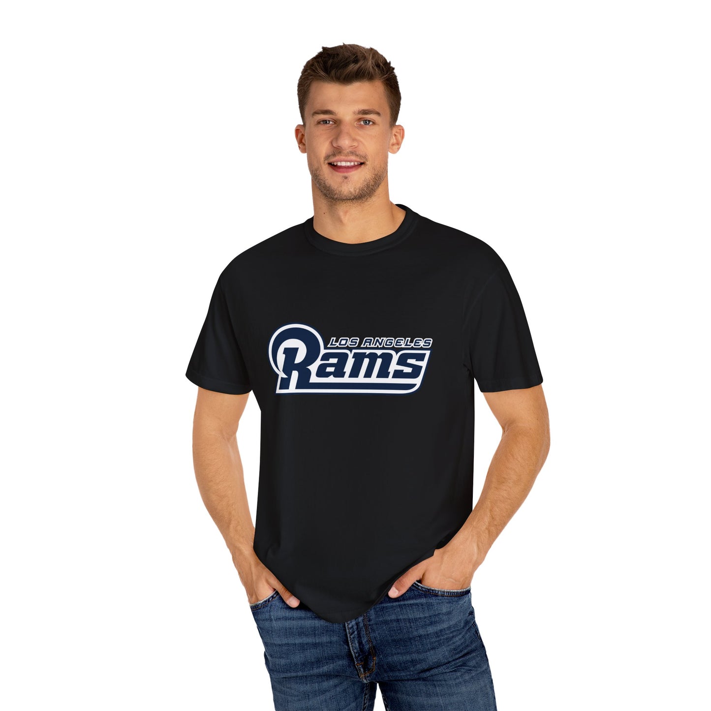Los Angeles Rams Gear Garment-Dyed T-Shirt – Premium Cotton Tee for Customization