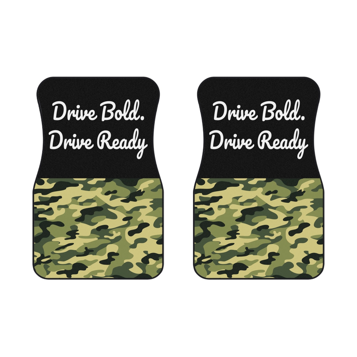 Army Drive Bold Drive Ready Car Floor Mats – 2-Piece Front Set, Durable & Stylish, Universal Fit