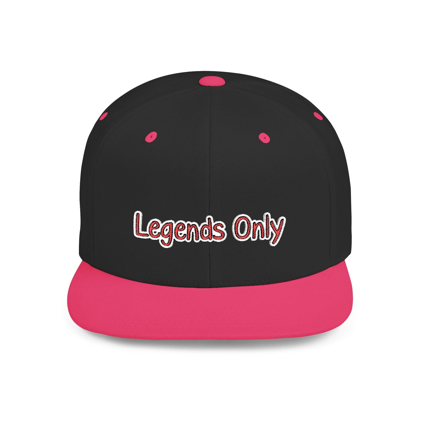 Text Legends Only Flat Bill Snapback – Lightweight, Custom Fit, Premium Quality