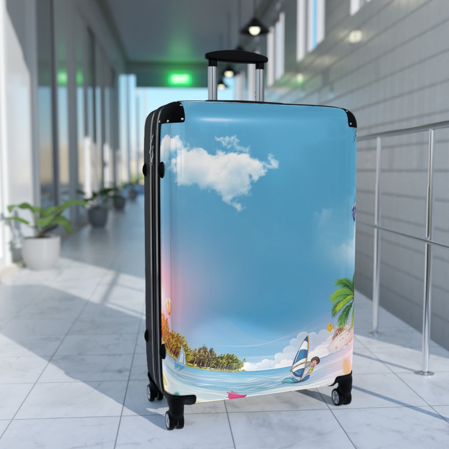 Nature Summer Tropical Beach Art Carry-On Suitcase - Stylish Luggage for Travelers