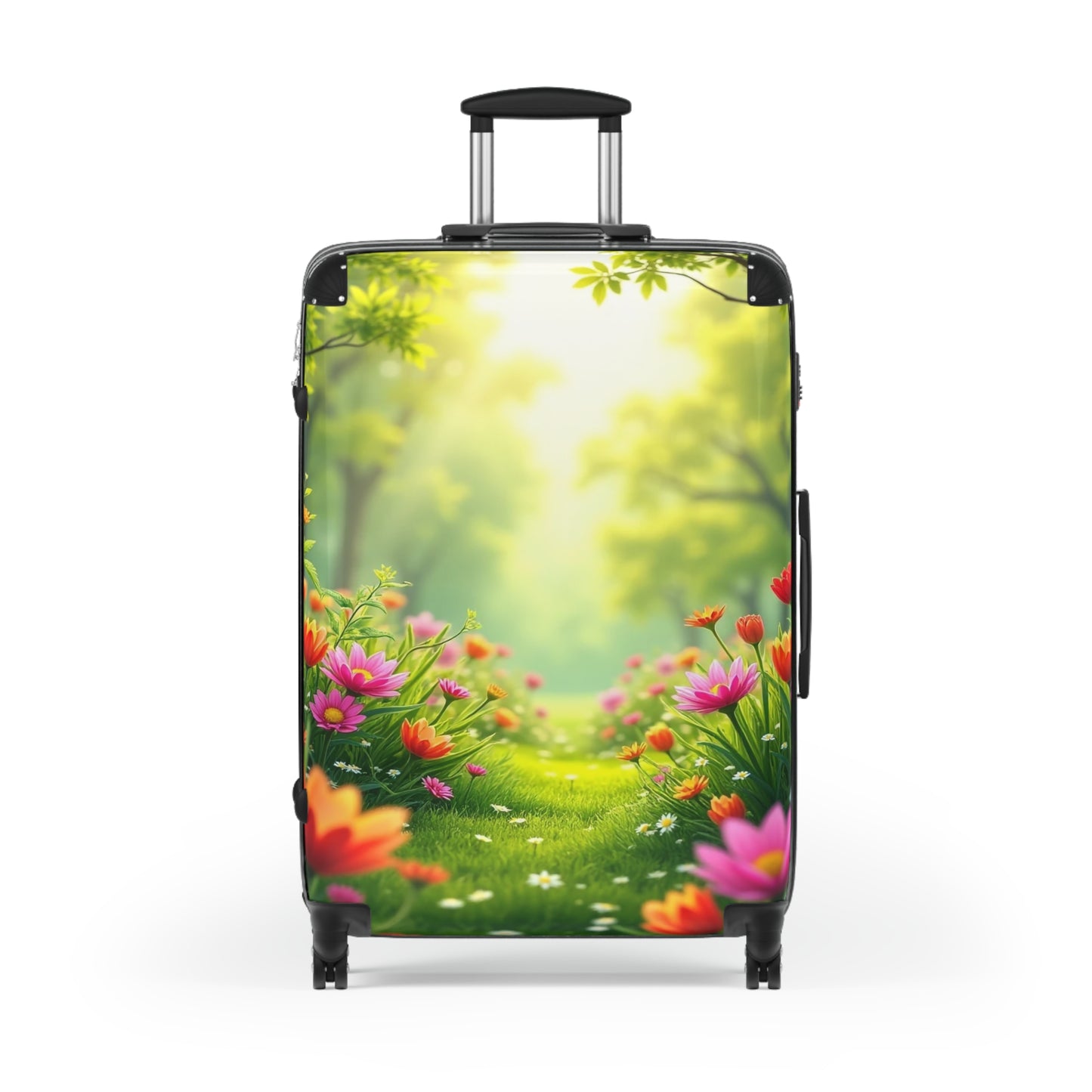 Nature Flowers Floral Field Art Carry-On Suitcase - Stylish Luggage for Travelers