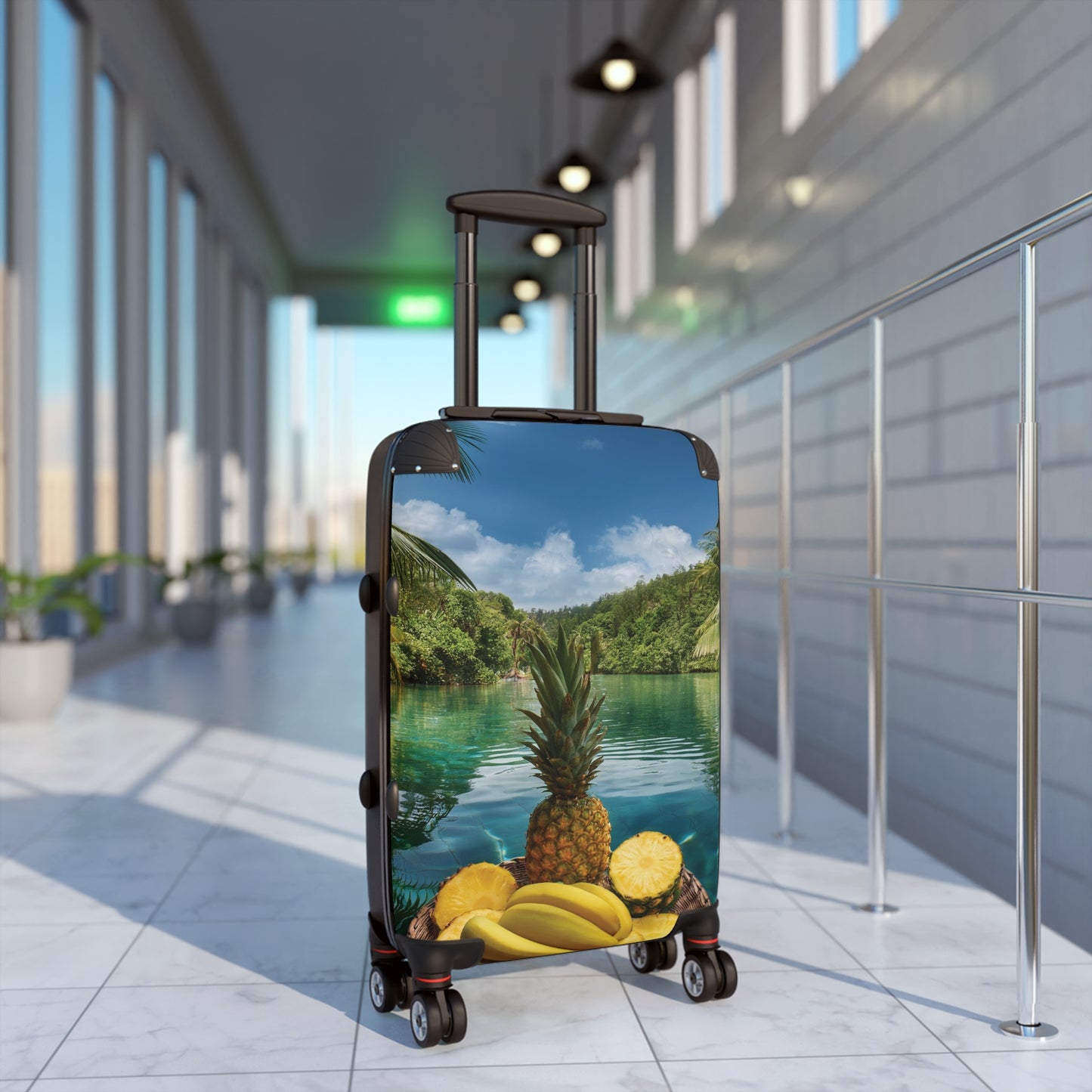 Nature Summer Fruits Float on River in Pool Carry-On Suitcase - Stylish Luggage for Travelers