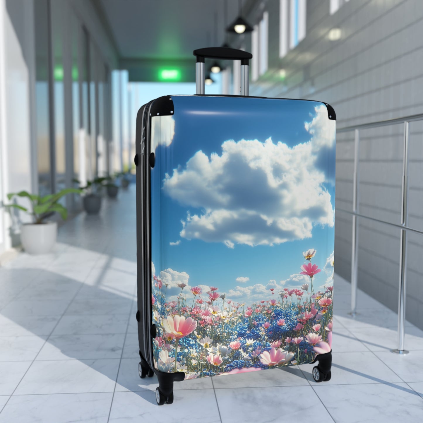Nature Flowers Floral Sky Spring Carry-On Suitcase - Stylish Luggage for Travelers