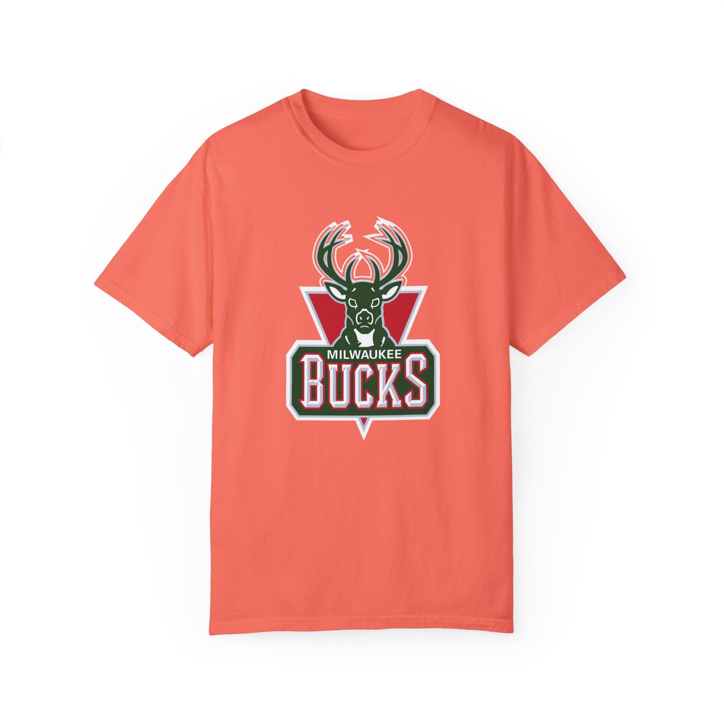 Milwaukee Bucks Hoop Lifestyle Garment-Dyed T-Shirt – Premium Cotton Tee for Customization
