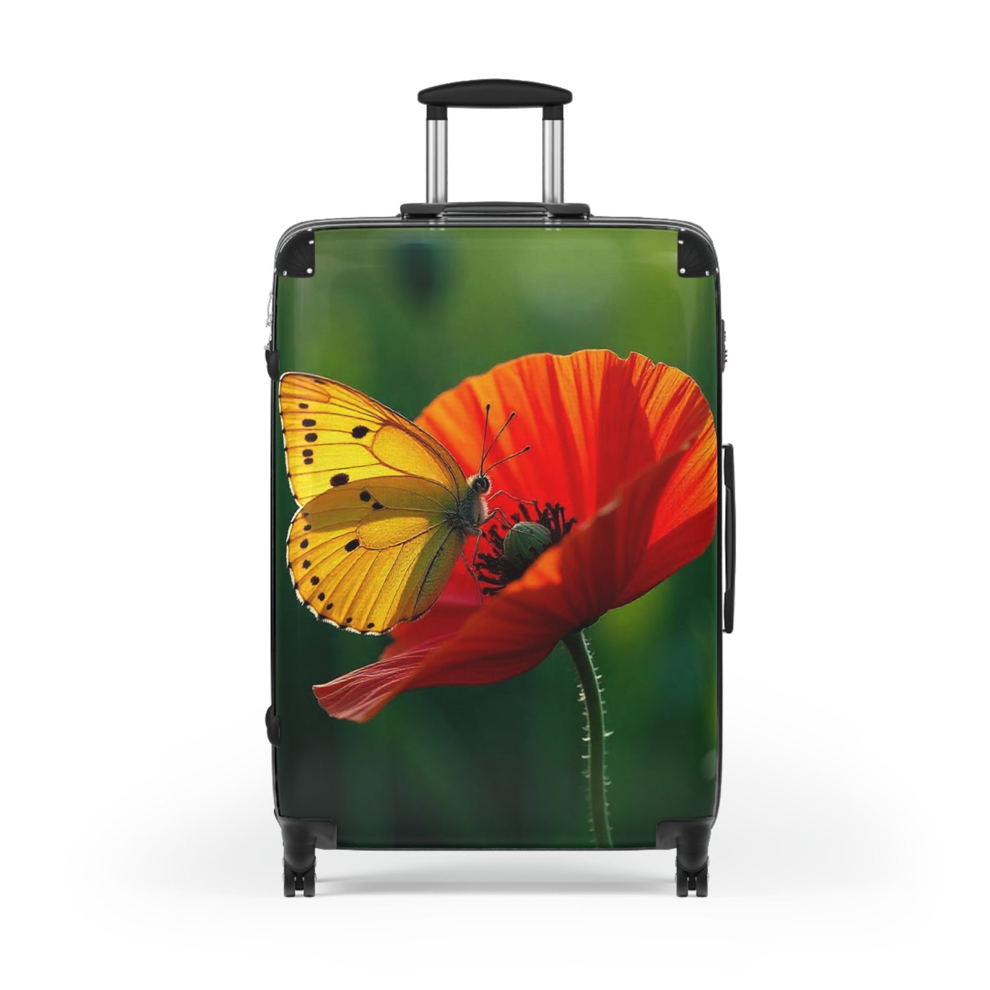 Nature Butterflies Floral On Flowers Art Carry-On Suitcase - Stylish Luggage for Travelers