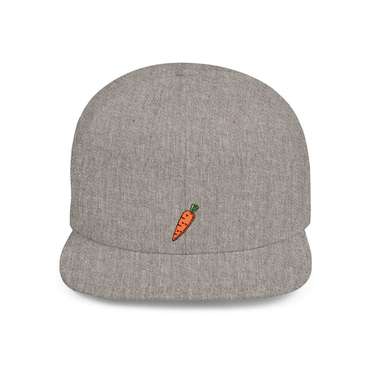 Icons Embroidered Carrot Flat Bill Snapback – Lightweight, Custom Fit, Premium Quality
