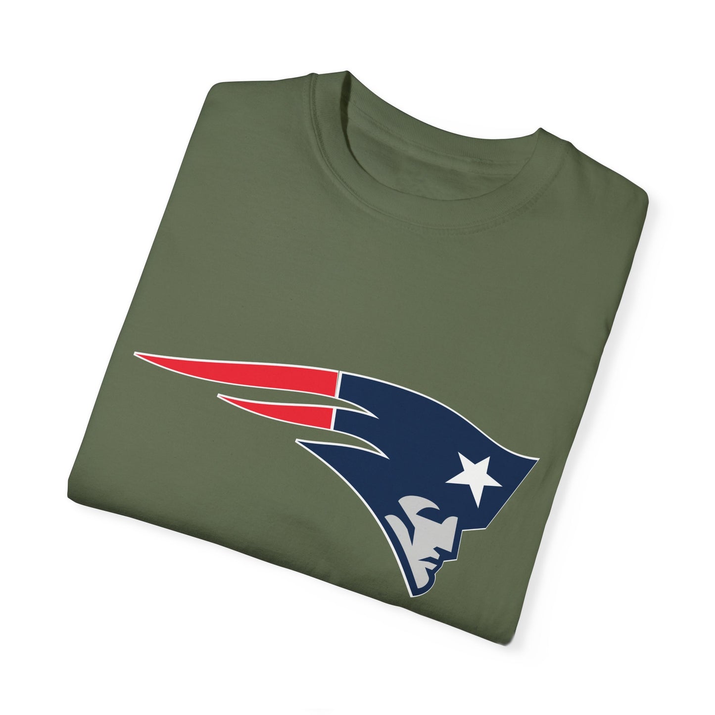 New England Patriots Gear Garment-Dyed T-Shirt – Premium Cotton Tee for Customization