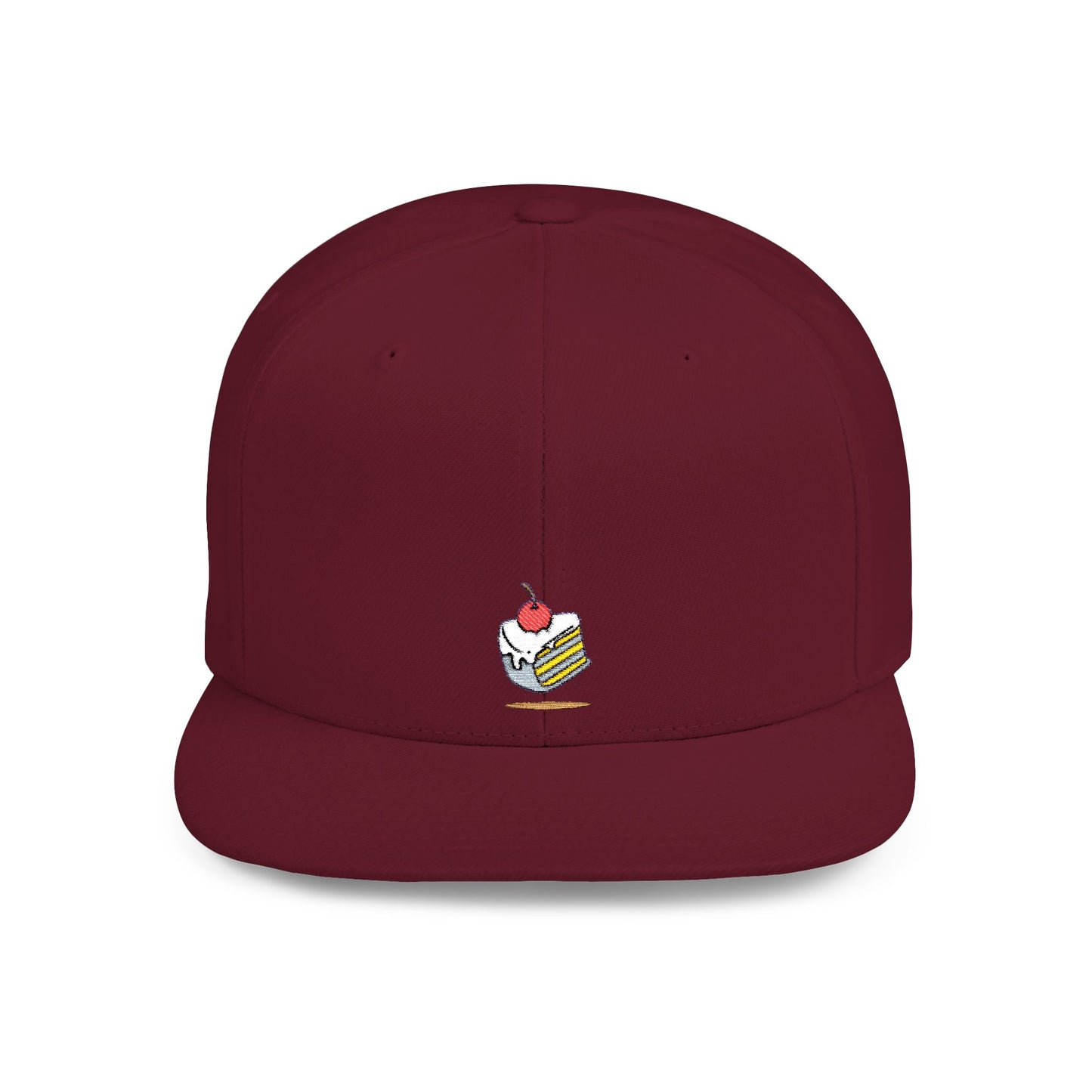 Icons Embroidered Cake Pink Flat Bill Snapback – Lightweight, Custom Fit, Premium Quality