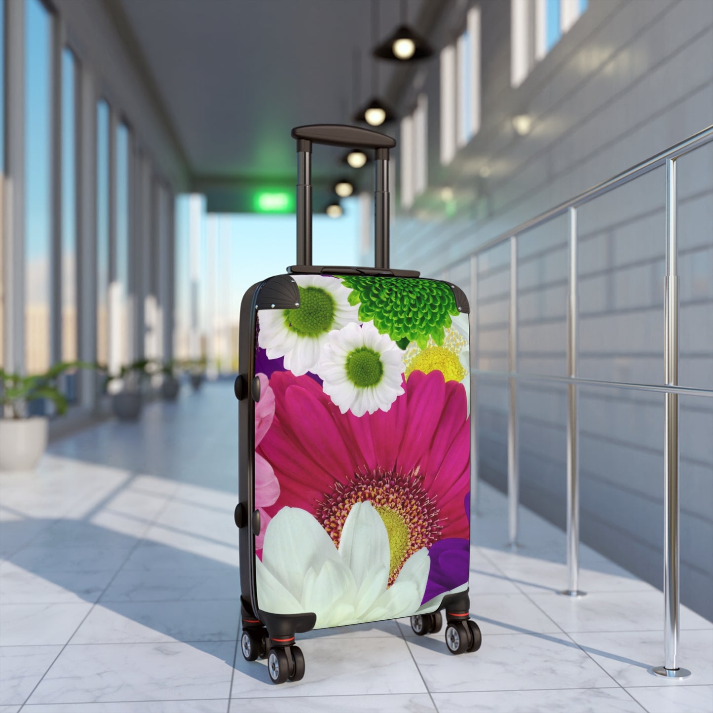 Nature Flowers Floral Chrysanthemum Colorful Art Carry-On Suitcase - Stylish Luggage for Travelers