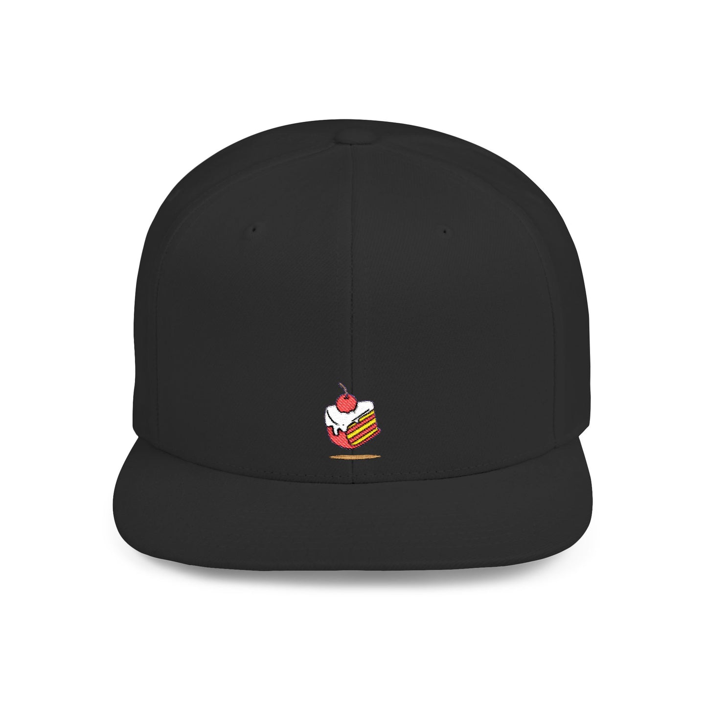 Icons Embroidered Cake Print Flat Bill Snapback – Lightweight, Custom Fit, Premium Quality