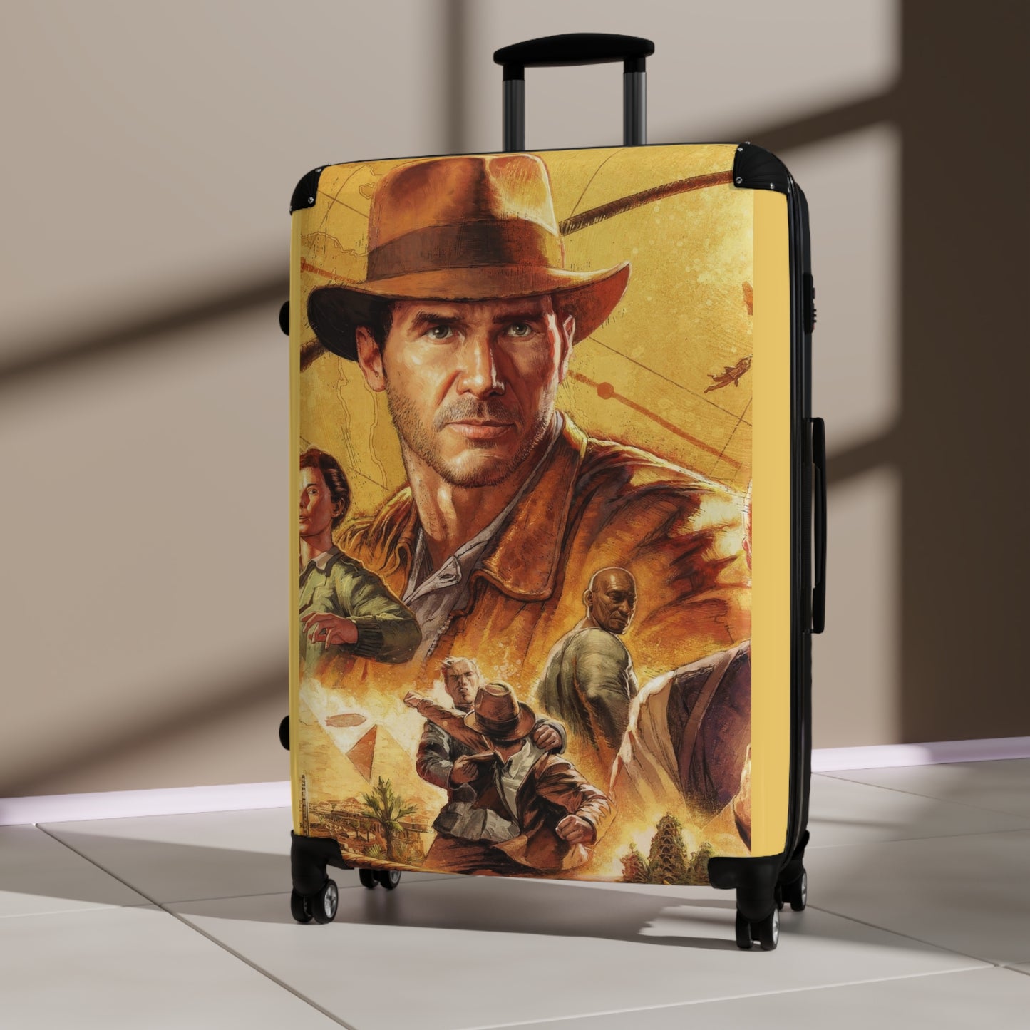 Video Games Indiana Jones and the Great Circle Carry-On Suitcase - Stylish Luggage for Travelers