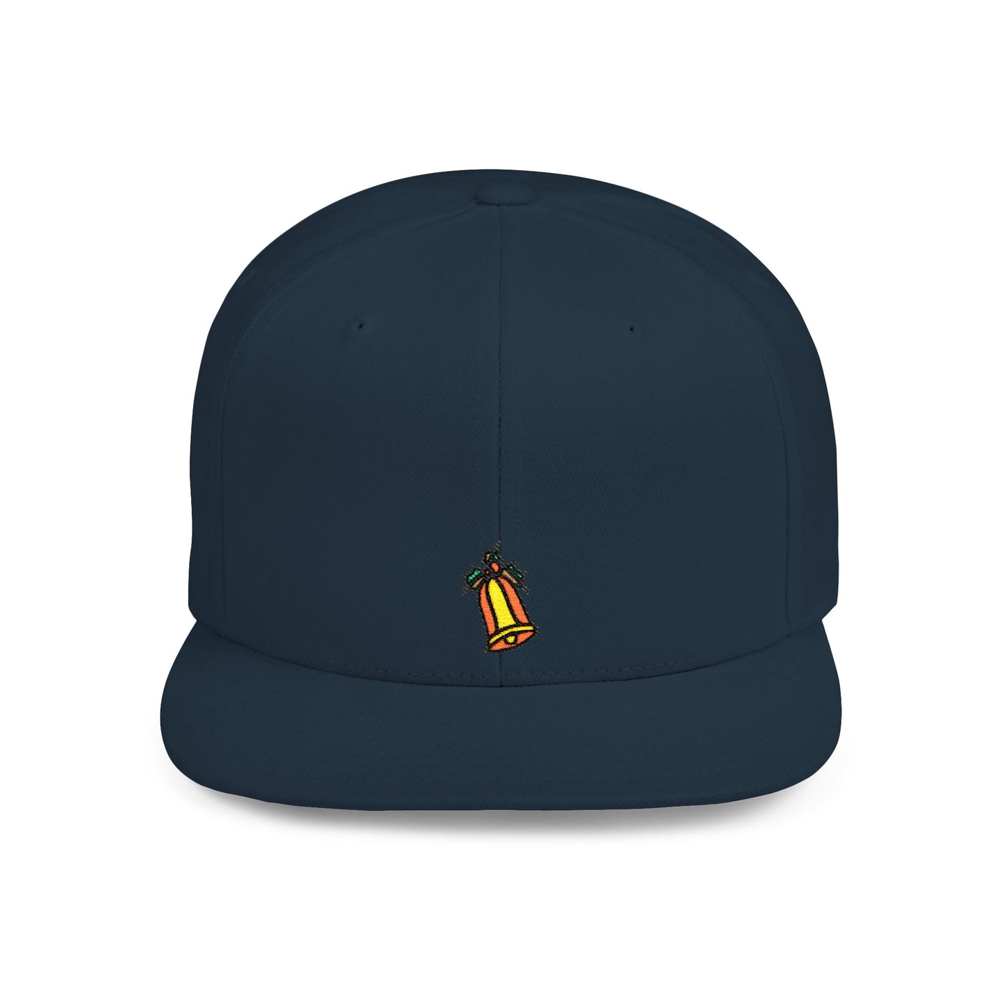 Icons Embroidered Bell Flat Bill Snapback – Lightweight, Custom Fit, Premium Quality