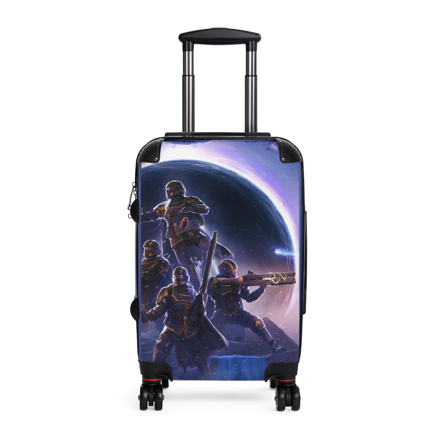 Video Games Helldivers 2 Omens Of Tyranny Carry-On Suitcase - Stylish Luggage for Travelers