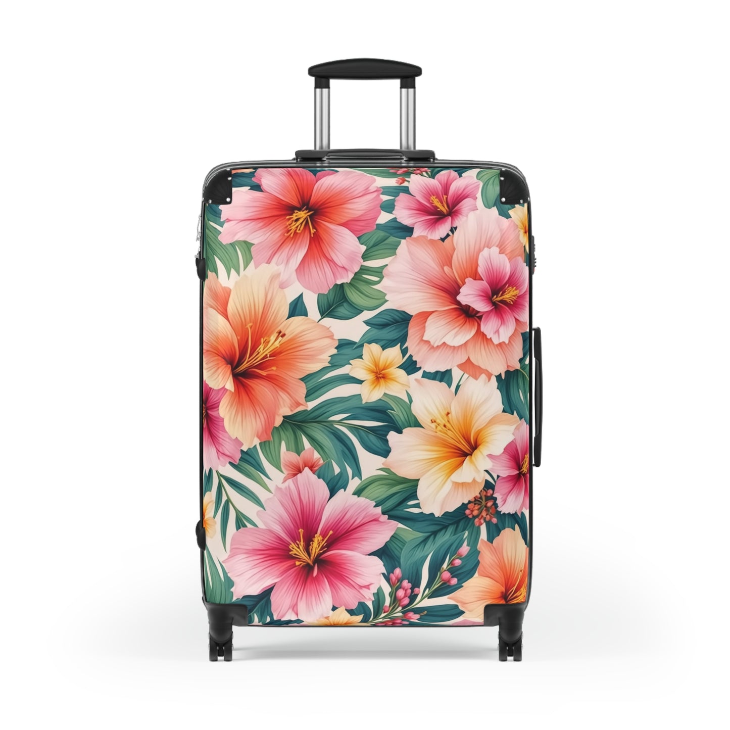 Nature Flowers Floral Hibiscus Art Carry-On Suitcase - Stylish Luggage for Travelers