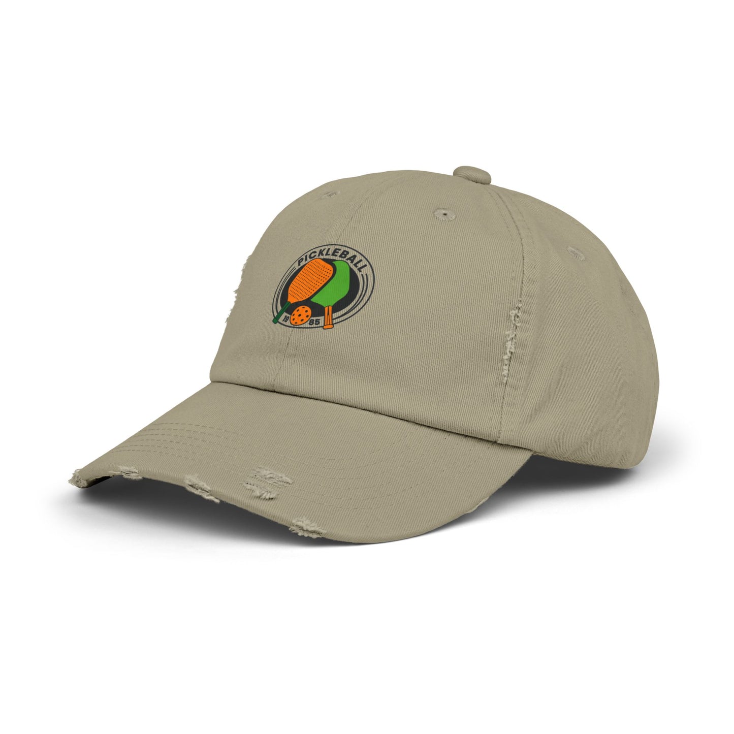 Pickle Ball 1985 Vintage Distressed Dad Hat Unisex Adjustable Cotton Twill Baseball Cap for Casual Everyday Wear