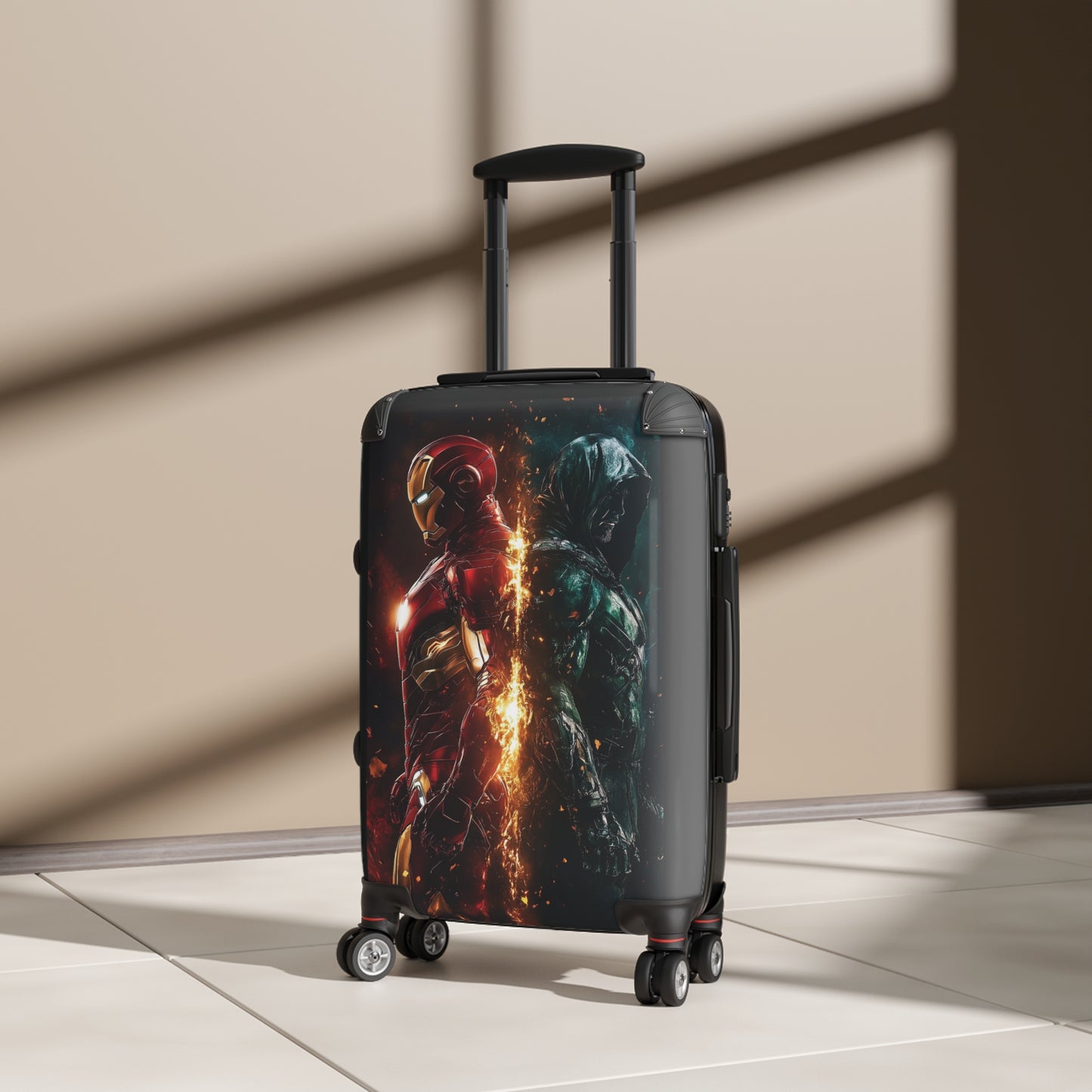 Marvel Iron Man Dr Doom Carry-On Suitcase - Stylish Luggage for Travelers