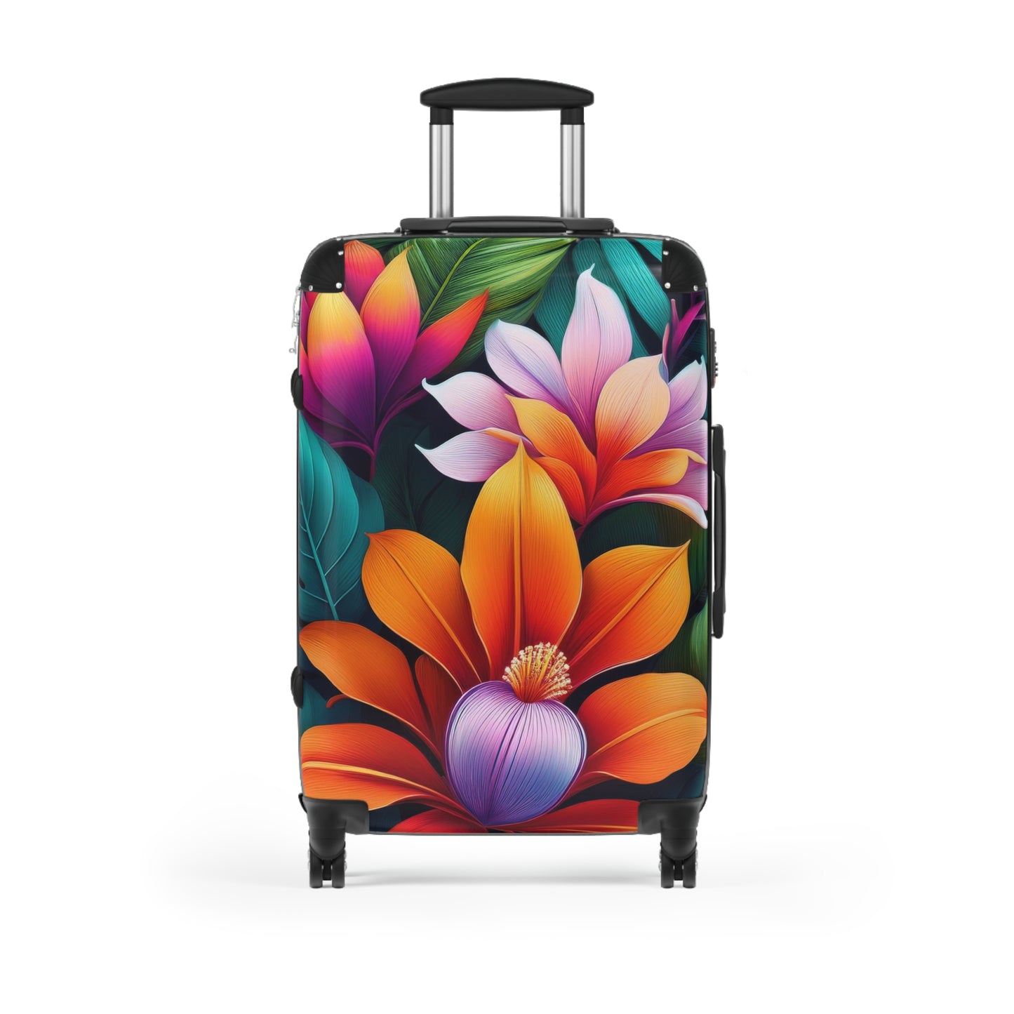 Nature Flowers Floral Tropical Art Carry-On Suitcase - Stylish Luggage for Travelers
