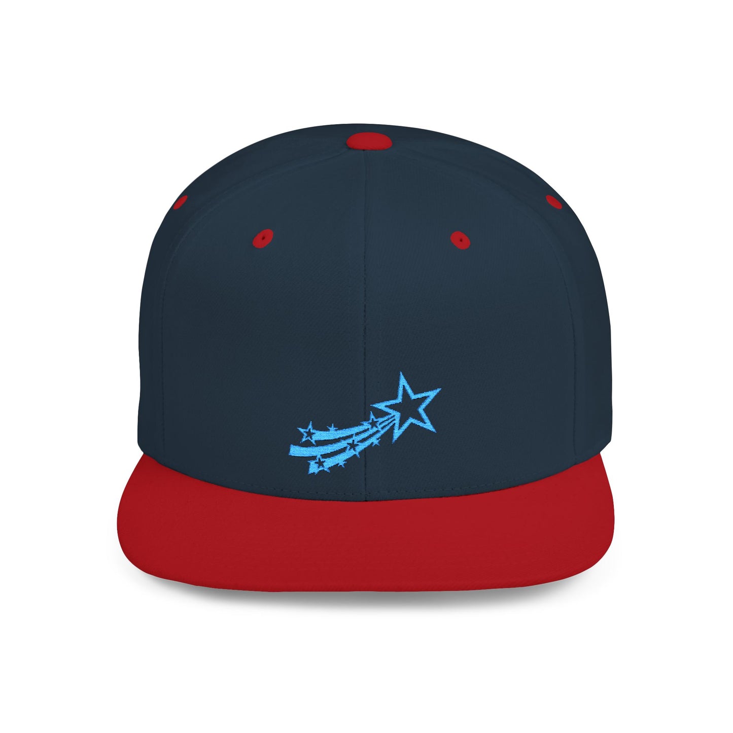 Icons Embroidered Star Comet Flat Bill Snapback – Lightweight, Custom Fit, Premium Quality