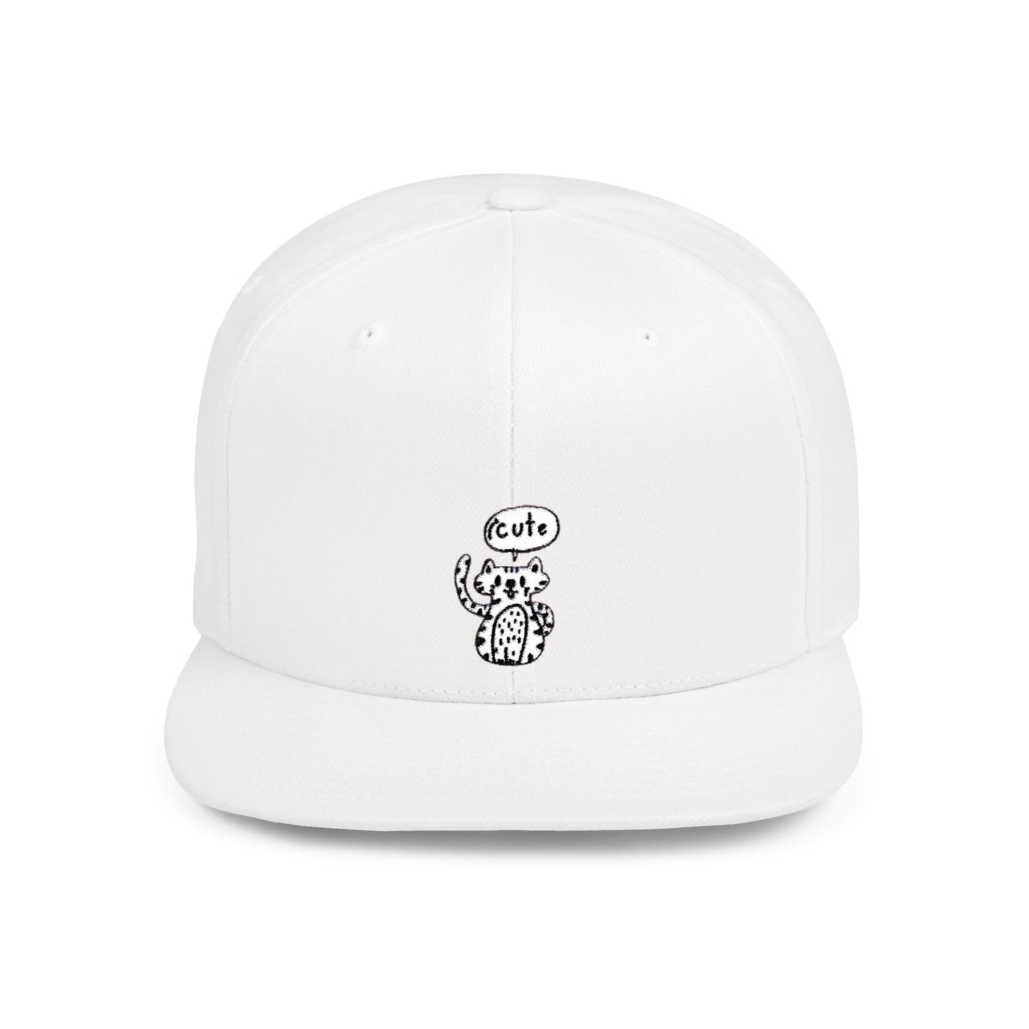 Icons Embroidered Tiger ICute Flat Bill Snapback – Lightweight, Custom Fit, Premium Quality