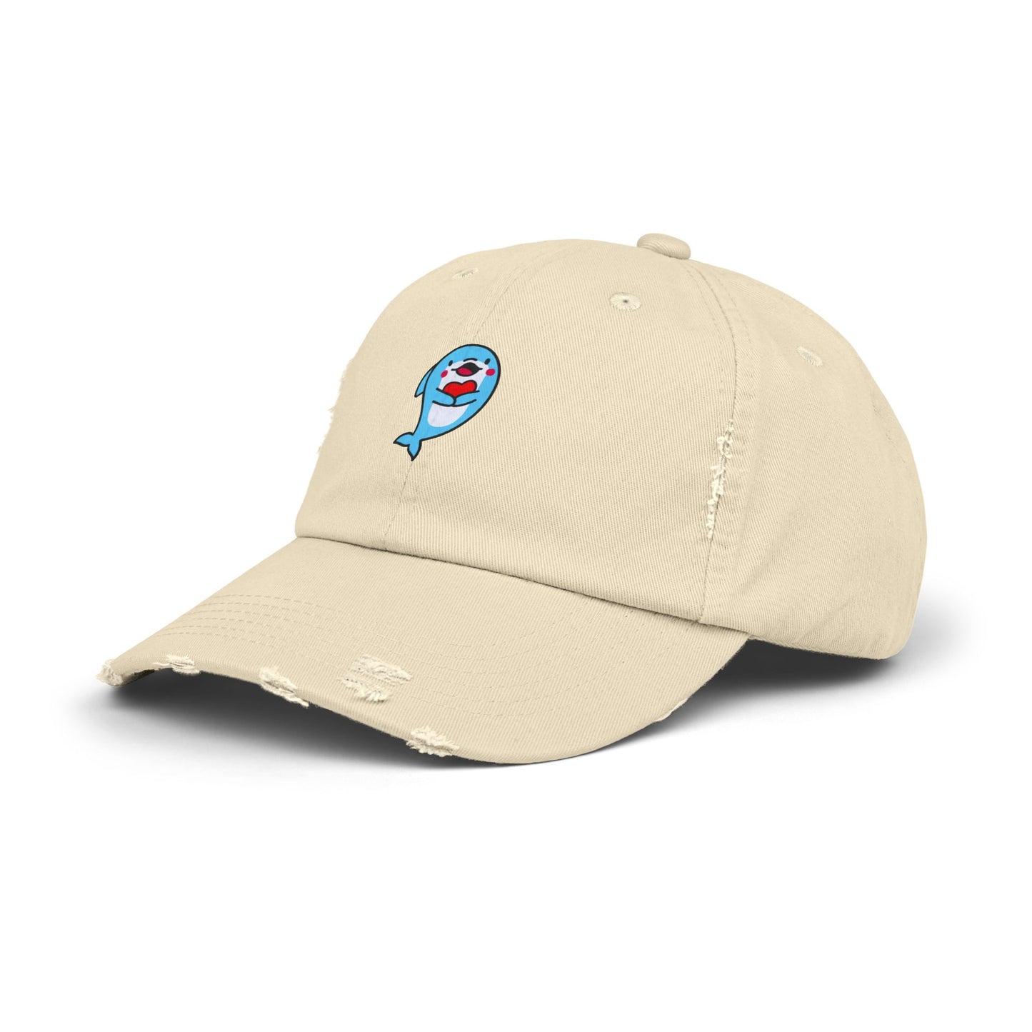 Dolphin Vintage Distressed Dad Hat Unisex Adjustable Cotton Twill Baseball Cap for Casual Everyday Wear